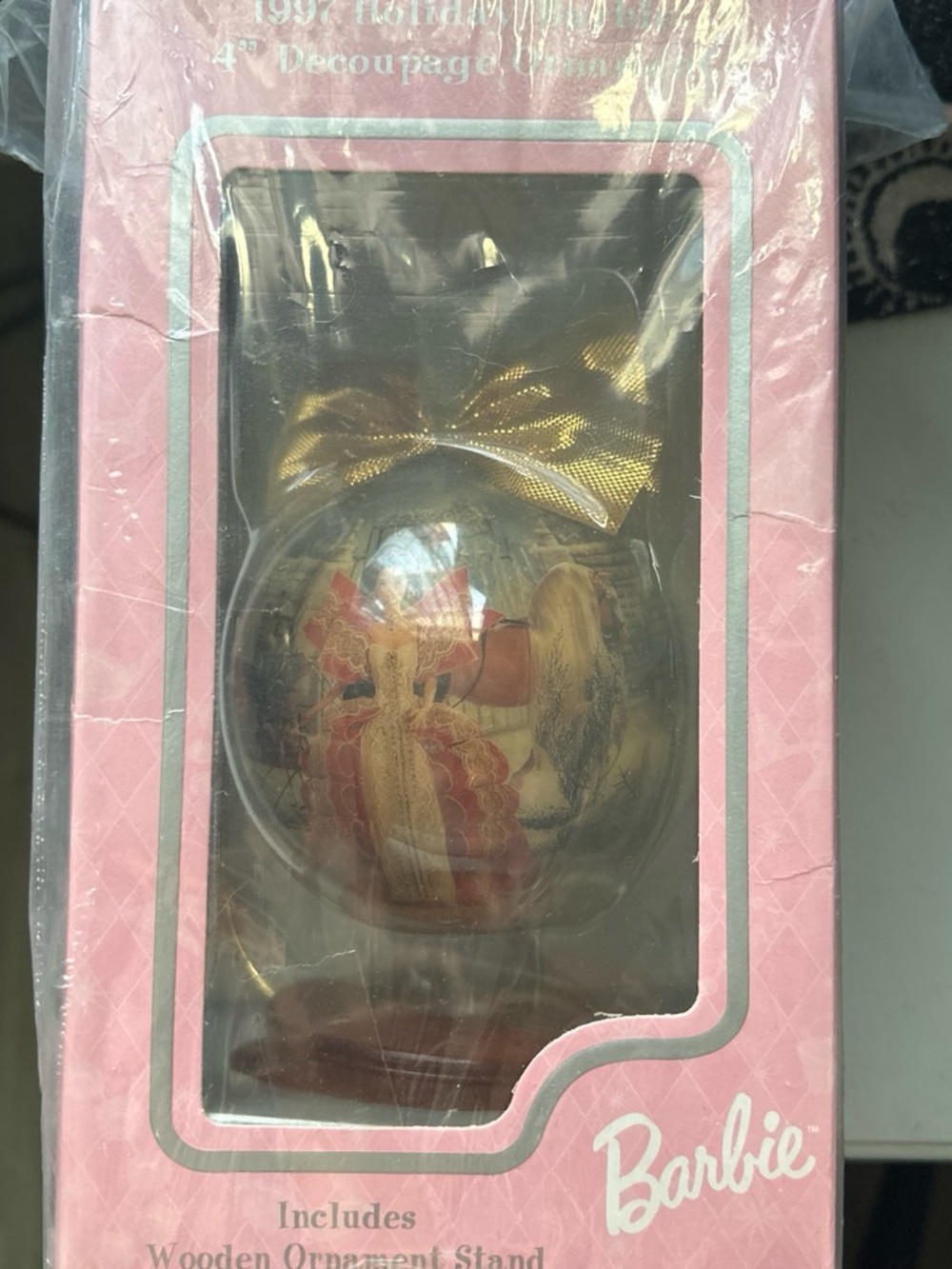 1997 Barbie vintage Happy Holidays Barbie ornament